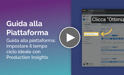Guida alla piattaforma - impostare il tempo ciclo ideale con Production Insights