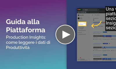 Guida alla Piattaforma - Production Insights: come leggere i dati di Produttività